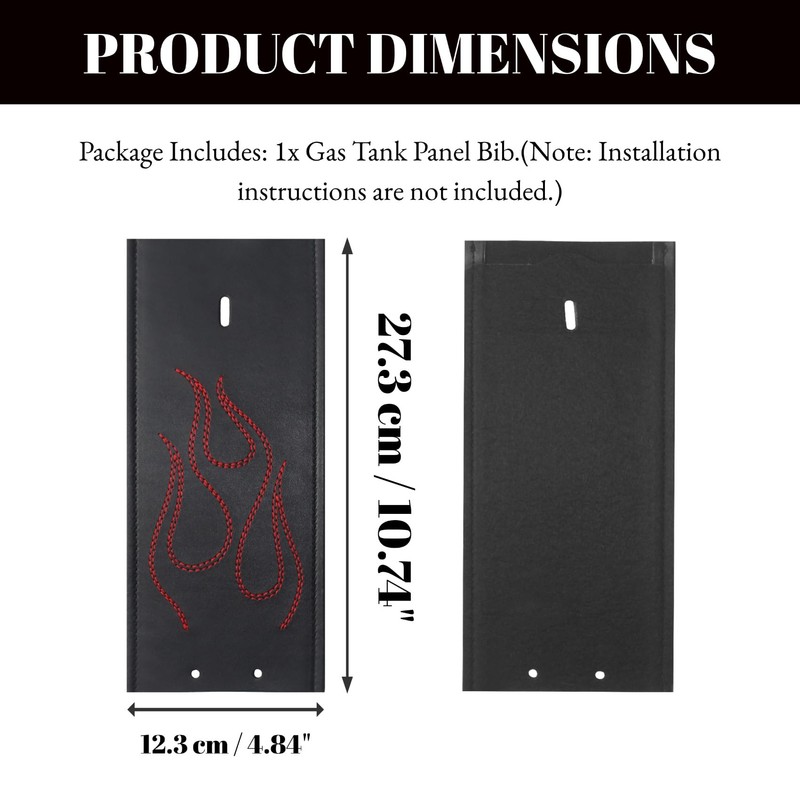 AC-MTORC PU Leather Gas Tank Panel Bib for Harley Softail