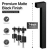 Adresse Design 7-Inch Modern House Numbers – Black Floating Address