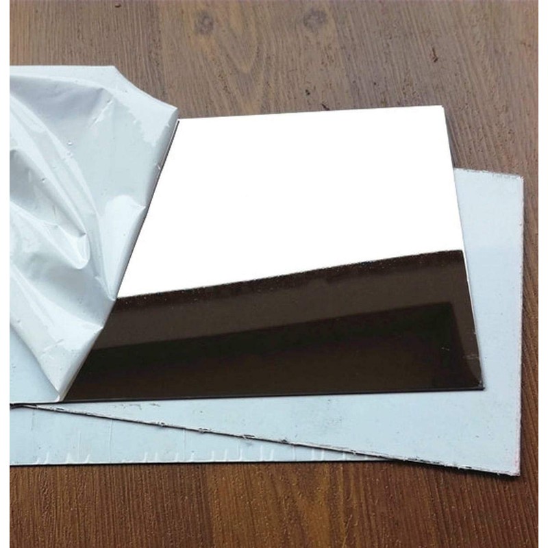 Yodaoke 3mm x 5" x 5" 304 Stainless Steel Mirror