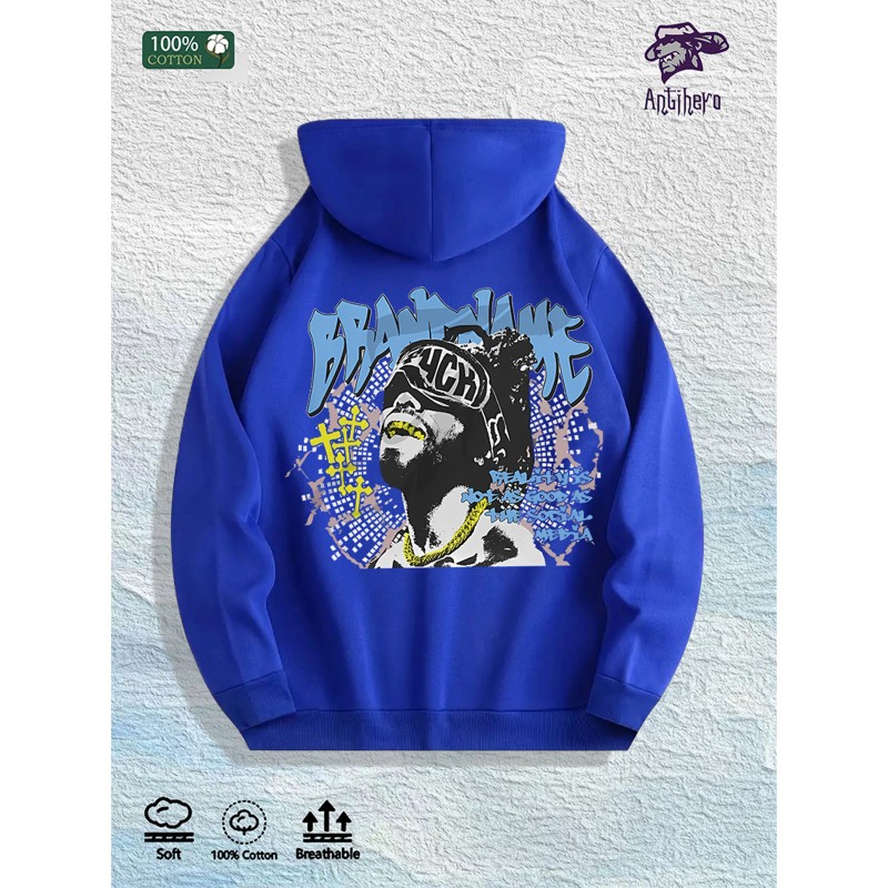 Graffiti - Style Graphic Hoodie 100% Cotton US Warehouse 7