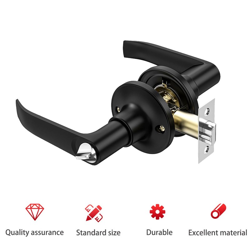 Qrity Lever Door Handle Lock with Keys, Door Lock for