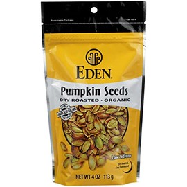 Eden Foods Organic Dry Roasted Pumpkin Seeds, Low Sodium, Gluten Free & Non-GMO, 4 Oz (Pack of 15)