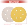 A ABSOPRO 6 Inch 6-Hole Sanding Discs Round Velcro Sandpaper