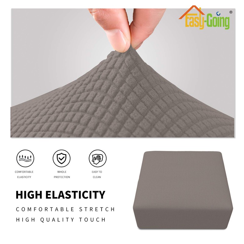 Easy-Going - Funda elástica otomana Plegable, Protector de Muebles, Rectangular,