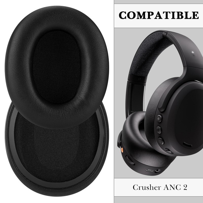Linkidea Replacement Ear Pads for Skullcandy Crusher ANC 2 Protein