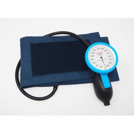 Yumed Trading AD Large Gauge Aneroid Sphygmomanometer, One-Hand, Lever Type, Large Meter, 2.8 inches (72 mm), Lightweight Type, Navy ADC226N