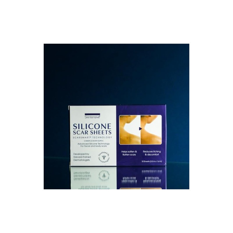 Hojas de silicona para cicatriz, 100% tiras de silicona de
