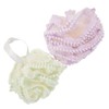 IWOWHERO 2Pcs Bath Mesh Balls Soft Large Foaming Body Scrubber