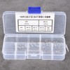 BOROCO Hex nut, M3 nut, 140 pieces M1/M1.2/M1.4/M1.6/M2/M2.5/M3 thread stainless