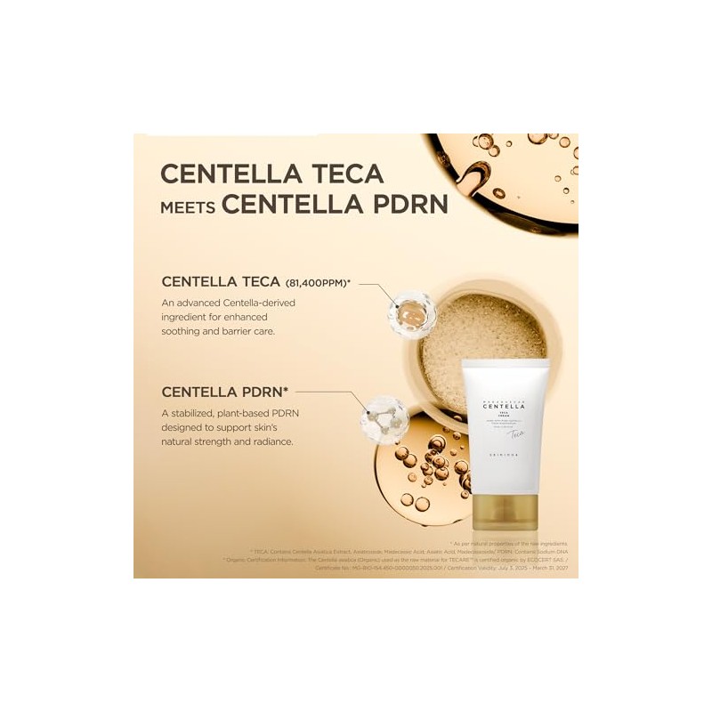 SKIN1004 Madagascar Centella TECA Cream, Korean Centella Face Moisturizer for