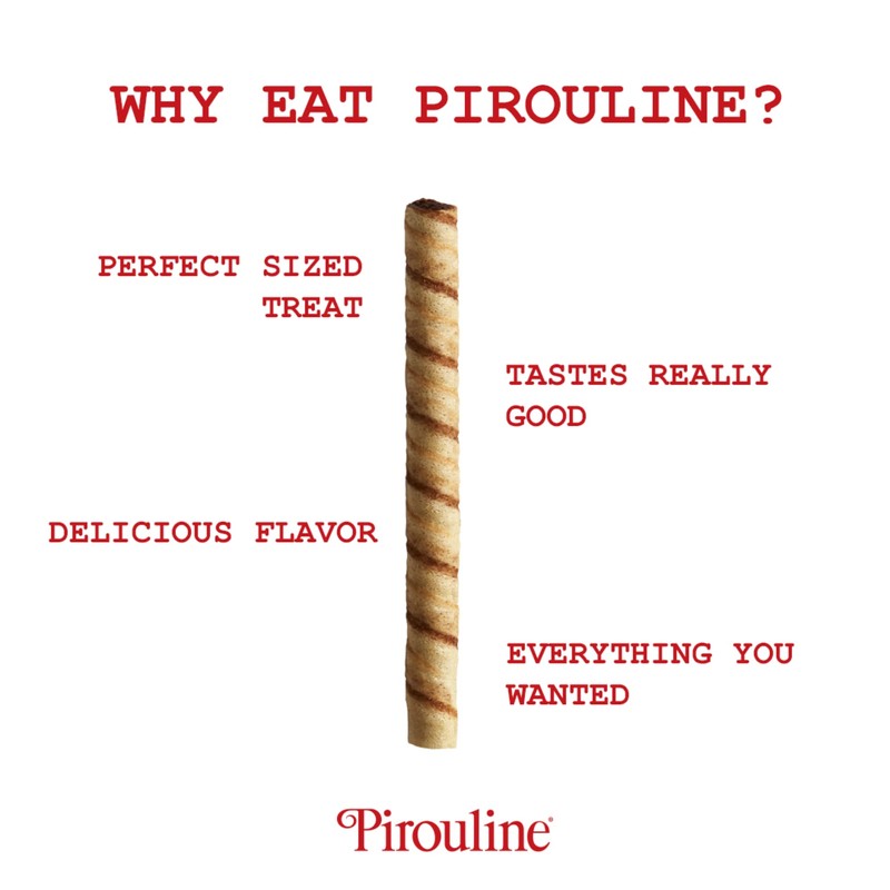 Pirouline Rolled Wafers – Dark Chocolate – Rolled Wafer Sticks,