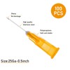 100Pack 25 Gauge 1/2 Inch Syringe Needles, Disposable Luer Lock