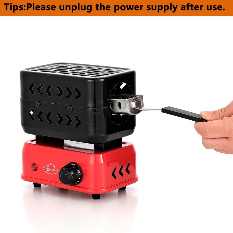 minkah 3D Coal Burner Charcoal Starter Hot Plate Electric Stove