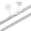 Savlano 925 Sterling Silver 3.5mm Italian Solid Curb Cuban Link