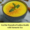75 Organic Turmeric Tea Bags, Turmeric Black Pepper Tea Blend,