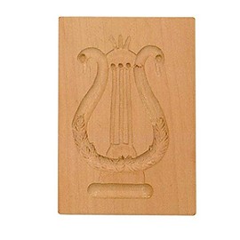 Städter Springerles Model Harp 841192 Baking Mould Wood Brown 8 x 5.5 x 3 cm