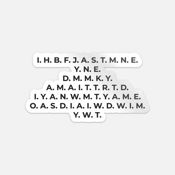 I Have Brought Peace Freedom Justice and Security Car Bumper