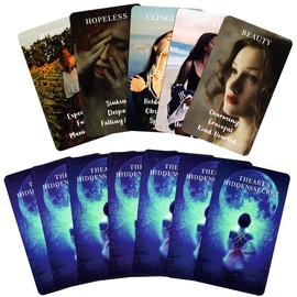 Twin Flame Love Oracle Cards, Hearts Hidden Secrets Oracle Deck, 78 Tarot Cards for Beginner, Help Uncover What is Truly in Their Heart Space