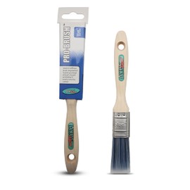 Axus Decor Pro Paint Brush (blue) - 1"/25mm - Painting Brushes, For All Paints, Synthetic Filaments, Beavertail Handles, Rust-resistant Stainless Steel, Compatible With Brushmate Vapour Boxes