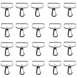 Craft Parts Shop Nascan 30mm Silver 20 Pcs Shoulder Belt Key Holder Handle