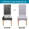 Smiry Velvet Stretch Dining Room Chair Covers Set of 2,