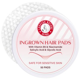 LHOPEBK Nature Ingrown Hair Treatment Pads: with BHA/AHA for Bikini Line