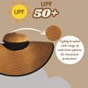SHEfitsME Satin-Lined Stretchy, Packable Beach Hat with Removable Chin Strap,