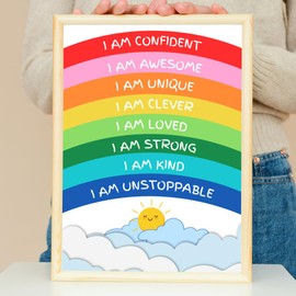 I Am Unstoppable - Children's A4 Positive Affirmation Print - Unframed