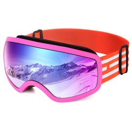 Braylin Kids Ski Goggles, Snowboard Goggles for Children, Youth, Boys & Girls 3-15, Kids Snowmobile Goggles