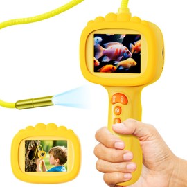 Borescope Snake Camera with Light for Kids, Outdoor Educational STEM Toys, Science Gifts for 5 Year Old Boy, Camping Nature Activities, Best Birthday Gift for Boys, Girls Ages 4,5,6,7,8,9,10 Years Old