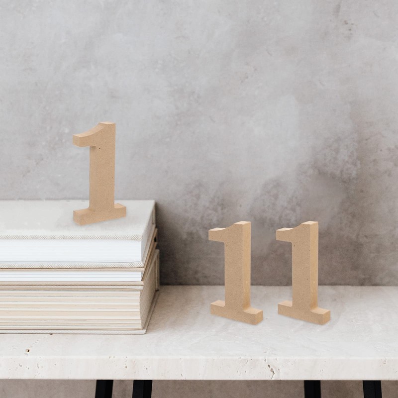 COHEALI Blank Wooden Number paper mache letters paper mache numbers
