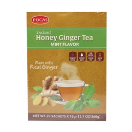 Pocas Honey Ginger Tea, Mint, 12.7 Ounce, 20 Bags (Pack of 2)