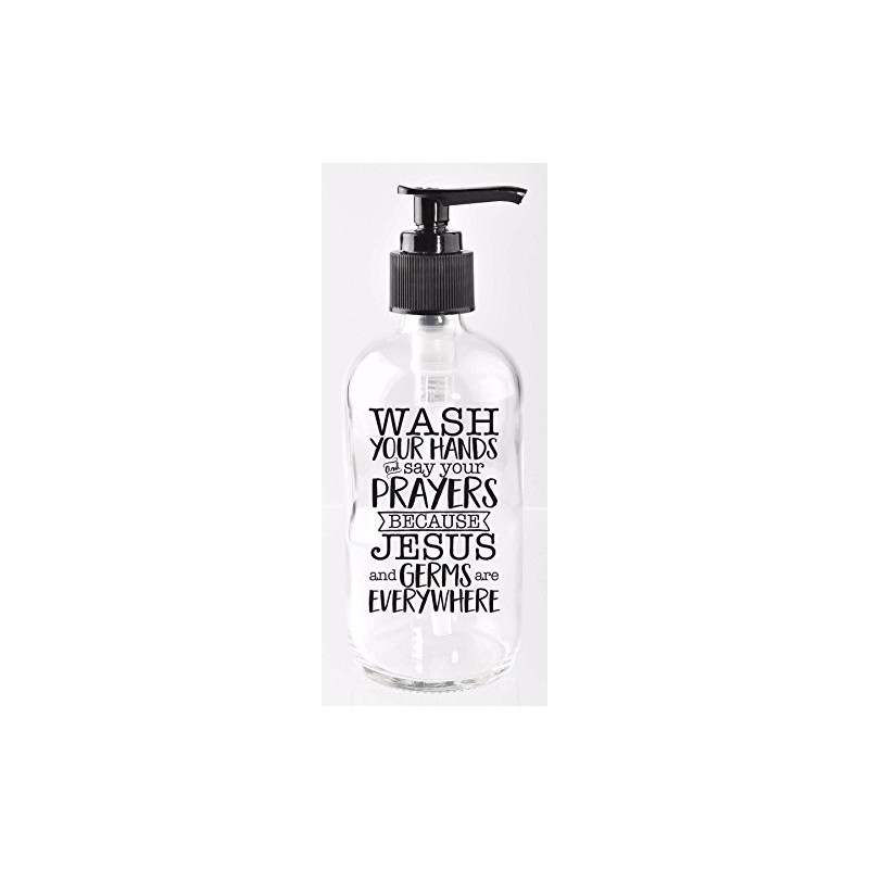 DEXSA Glass Soap Dispenser 8oz - Wash Your Hands and