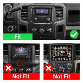 2+32G Android 13 Double Din Car Stereo for Dodge RAM 1500/2500/3500 2013-2018 with 9 Inch Touchscreen Radio Built-in Wireless Carplay/Android Auto/GPS/Bluetooth/FM/AUX-in/SWC/Backup Camera