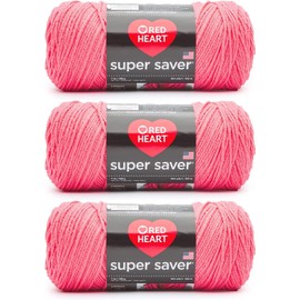 Red Heart Super Saver - Hilo de caqui – 3 unidades de 7 oz/198 g – Acrílico – 4 Medianos (Worsted) – 364 yardas – Tejer/Crochet