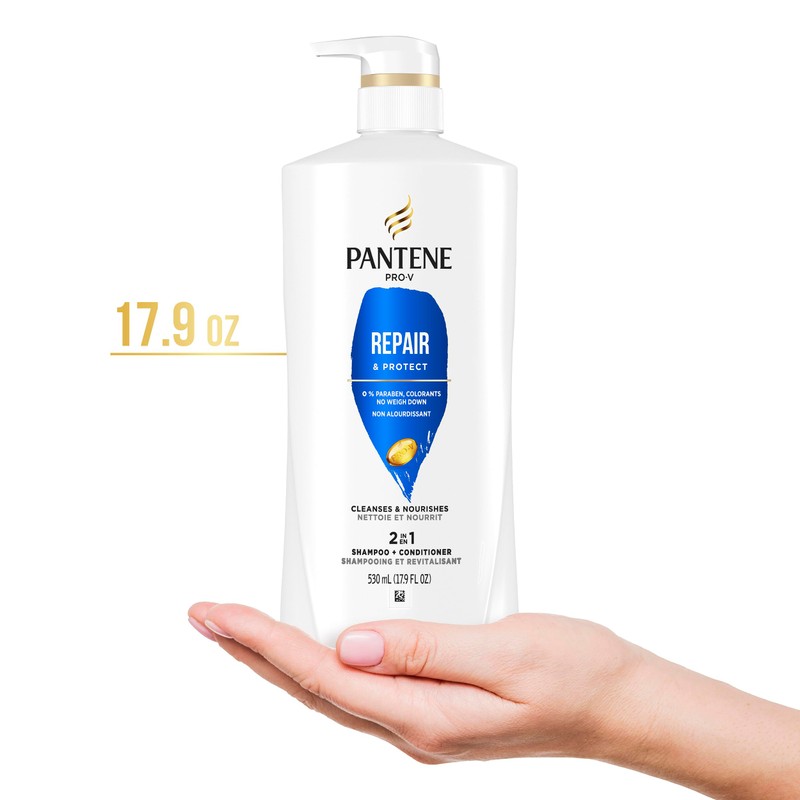 Pantene PRO-V Repair & Protect 2in1 Shampoo + Conditioner,17.9 oz/530