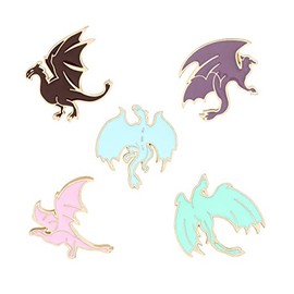 Liasun Lindo juego de pines esmaltados, broches de solapa, broches de dibujos animados, para ropa, bolsas, mochila para mujer, Metal, Esmalte