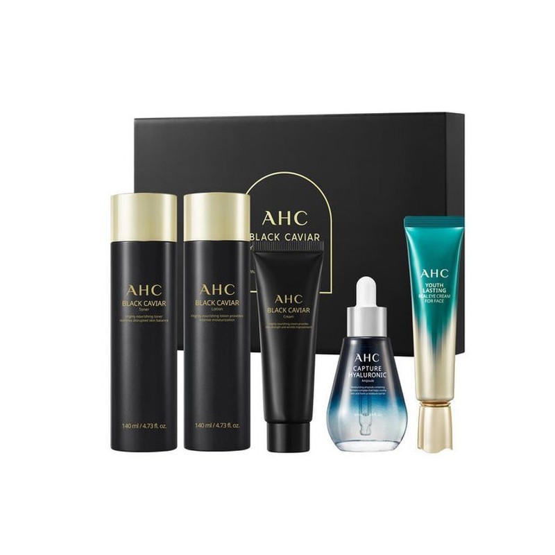 ahc 블랙캐비어 케어 5종세트 Black Caviar Care 5-Piece Set