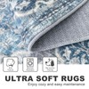 KILOCOCO Moroccan Super Soft Round Rug 5Ft, Blue/Multi Washable Kitchen