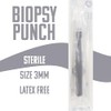 Generic Sterile Disposable Biopsy Punch Curettes, Size 3MM, Biopsy Dermal