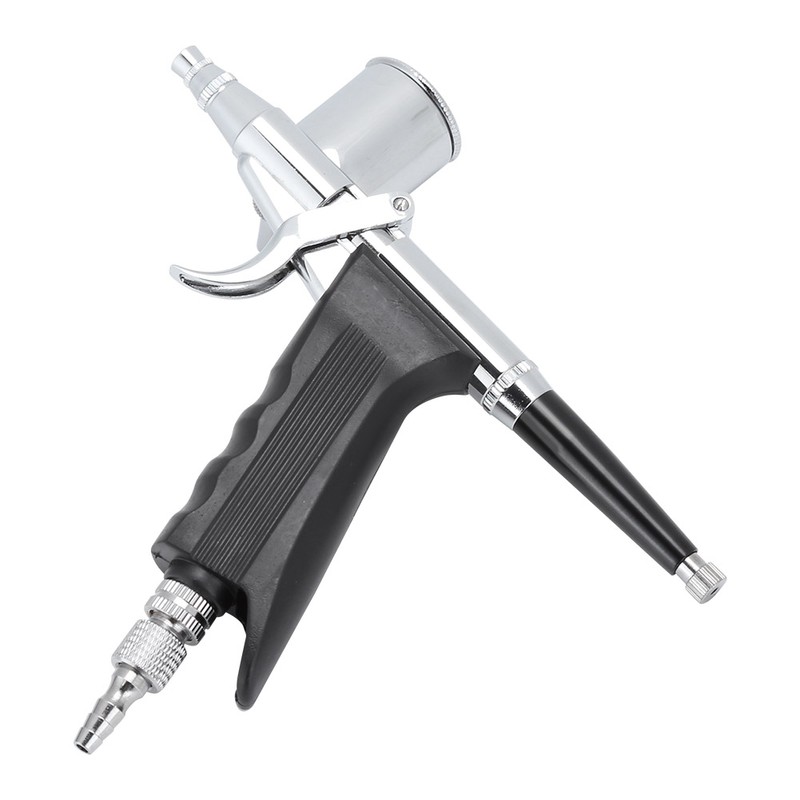 Airbrush 0.3mm Caliber Side Pot Single Action Set Art Supplies