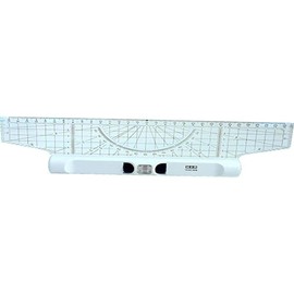 M + R 715300000 rolling ruler 30 cm acryl gals protractor magnifier