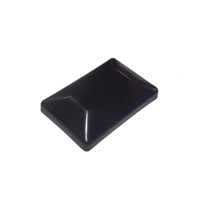 Fence Post Plastic Black Cap 4x6 (3 5/8" X 5
