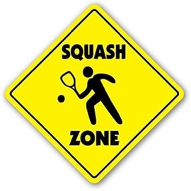 Squash Zone Sign Novelty Gift Sport Game Team - Sticker Graphic - Auto, Wall, Laptop, Cell Sticker