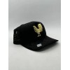 Gorra Big Boss // Puestos Quince Negra Gallo Dorado