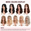 Hairro Hair Toppers Wavy with Bangs for Women Adding Hair