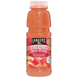 Langers Watermelon Fruit Punch, 15.2oz (Pack of 12)