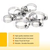 9 PCS Car Stainless Steel Hose Clamps, Small Metal Hose