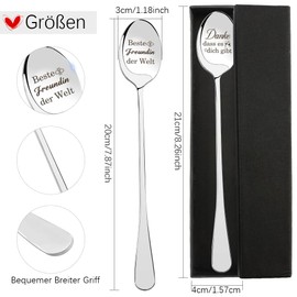 Best Friend Gifts, Thank You Gift, Gifts for Girlfriend, Gift Girlfriend, Best Friend Gifts, Birthday, Christmas Gifts for Girlfriend, Pack of 2 Engraved Coffee Spoons