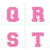 Terry Cloth Letter A-Z | Pink, White | 9.5 cm